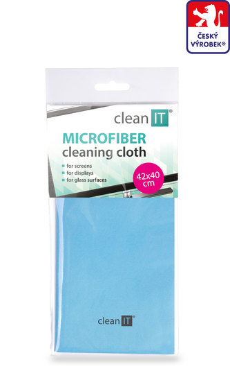 CLEAN IT čisticí utěrka z mikrovlákna, velká světle modrá