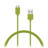 CONNECT IT Wirez COLORZ kabel micro USB - USB, 1m, zelený
