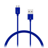 CONNECT IT Wirez COLORZ kabel micro USB - USB, 1m, modrý