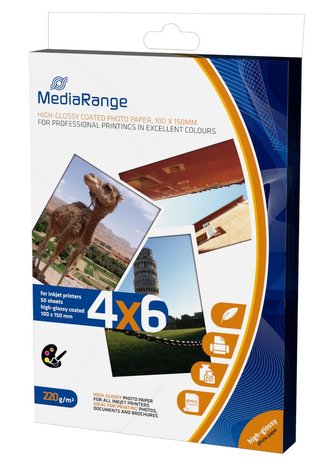 MEDIARANGE 10x15 50 listů 220g lesklý inkoust