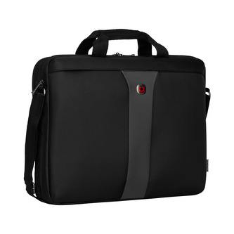 WENGER LEGACY - 17" tenká brašna na notebook a tablet, šedivá/černá