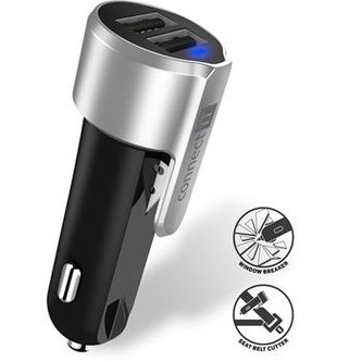 CONNECT IT Emergency Car Charger záchranářská nabíječka do auta, STŘÍBRNÁ
