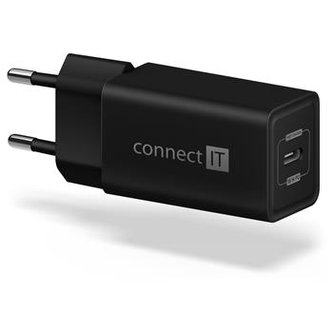 CONNECT IT Fast PD Charge nabíjecí adaptér 1×USB-C, 18W PD, ČERNÝ