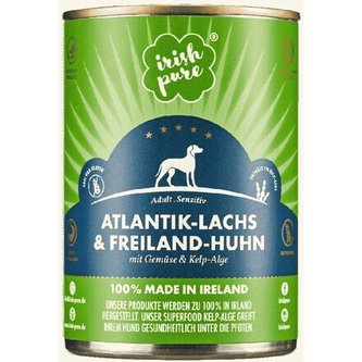 Irish Pure Adult Atlantik-Lachs losos & kuře se zeleninou konzerva 390 g
