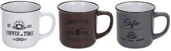 EXCELLENT Hrnek keramika sada 3 ks 330 ml KO-Q80000030