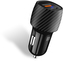 CONNECT IT InCarz PD+QUICK CHARGE 3.0 nabíječka do auta, 1x USB-A + 1x USB-C, 3 A, CARBON