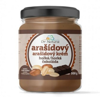 Dr.Natural Arašídový krém s hořkou čokoládou 500 g