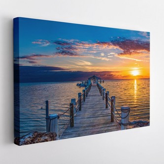 Obraz na plátně PIER I. 120x80 cm Mybesthome Obraz na plátně PIER I. 120x80 cm Mybesthome