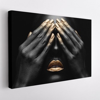 Obraz na plátně BLACK and GOLD II. 120x80 cm Mybesthome Obraz na plátně BLACK and GOLD II. 120x80 cm Mybesthome