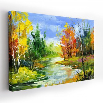 Obraz na plátně AUTUMN I. 120x80 cm Mybesthome Obraz na plátně AUTUMN I. 120x80 cm Mybesthome