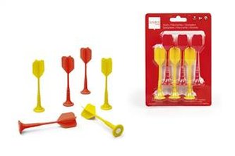 Scratch, Lotki do Rzutek Magnetycznych - Czerwono - Żółte