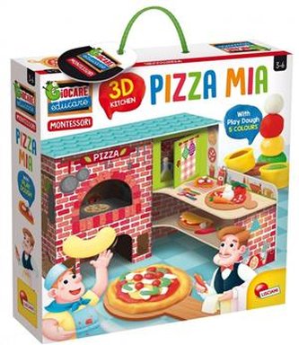 Montessori Pizza Mia 3D + plastelina 76833