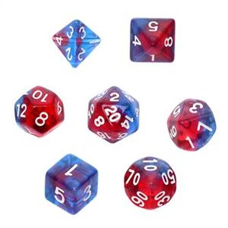 Komplet kości REBEL RPG - Kamienie Księżycowe - Superman