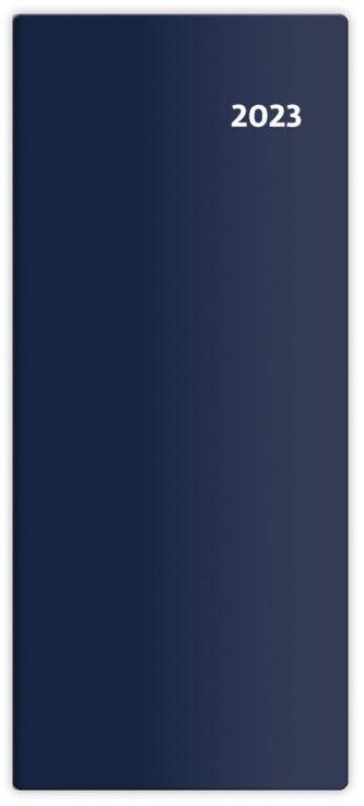 Diář 2023 Torino - modrý, měsíční kapesní PVC