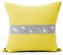 Polštář GLAM se zirkony mustard/hořčicová 40x40 cm Mybesthome