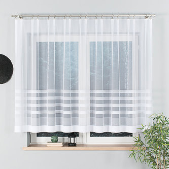 Dekorační vzorovaná záclona BALBINA 140 bílá 300x140 cm MyBestHome Dekorační vzorovaná záclona BALBINA 140 bílá 300x140 cm MyBestHome