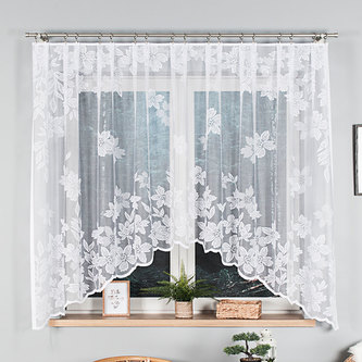 Dekorační oblouková krátká záclona PETUNIA 160 bílá 300x160 cm MyBestHome