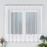 Dekorační vzorovaná záclona KORNELIA LINE 160 bílá 300x160 cm MyBestHome