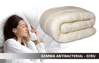 Prošívaná antialergická celoroční přikrývka GEMMA ANTIBACTERIAL smetanová 200x220 cm MyBestHome