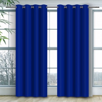Dekorační závěs s kroužky COLOR 250 modrá 140x250 cm (cena za 1 kus) MyBestHome Dekorační závěs s kroužky COLOR 250 modrá 140x250 cm (cena za 1 kus) MyBestHome