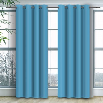 Dekorační závěs s kroužky COLOR 250 světle modrá 140x250 cm (cena za 1 kus) MyBestHome Dekorační závěs s kroužky COLOR 250 světle modrá 140x250 cm (cena za 1 kus) MyBestHome