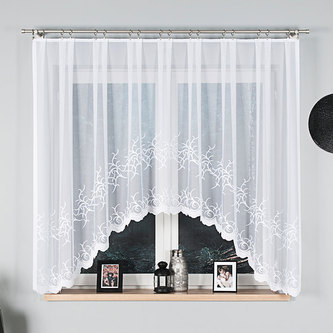 Dekorační oblouková krátká záclona BAKARO bílá 320x160 cm MyBestHome