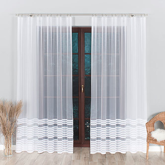 Dekorační vzorovaná záclona TOLA 200 bílá 200x250 cm (cena za 1 kus) MyBestHome Dekorační vzorovaná záclona TOLA 200 bílá 200x250 cm (cena za 1 kus) MyBestHome