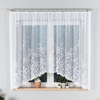 Dekorační oblouková krátká záclona WANDA 160 bílá 300x160 cm MyBestHome
