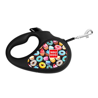 Waudog vodítko samonavíjecí Donuts - 25kg/5m/M
