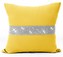 Polštář GLAM se zirkony žlutá 40x40 cm Mybesthome