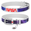 Waudog obojek kožený NASA21 bílý (21-29cm/1,2cm)