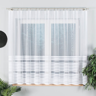 Dekorační vzorovaná záclona TOLA 170 bílá 300x170 cm MyBestHome Dekorační vzorovaná záclona TOLA 170 bílá 300x170 cm MyBestHome