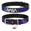 Waudog obojek kožený NASA21 černý (27-36cm/1,5cm)