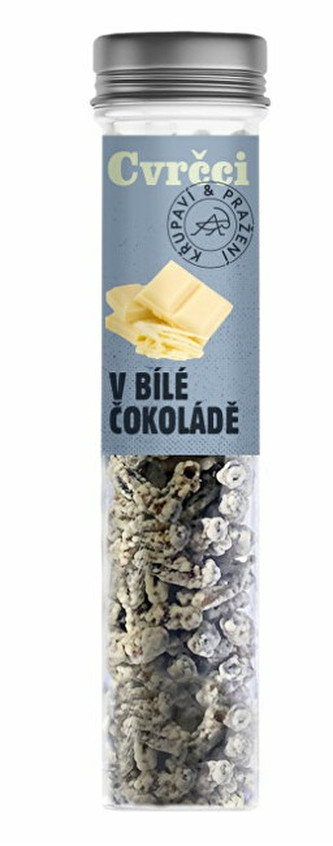 SENS Křupaví cvrčci v bílé čokoládě 20 g