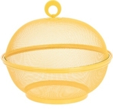 Dvojitý kovový kryt na potraviny žlutý 25x19 cm