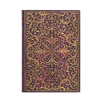 Paperblanks18-Monatskalender Flexi 2023 Aurelia Midi Horizontal. 01. Juli 2022 bis 31. Dezember 2023