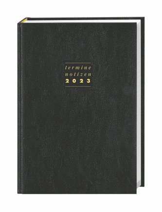 Terminer A6, Leder schwarz 2023