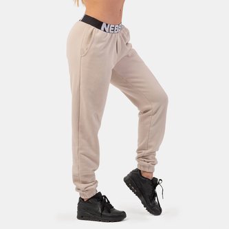 Dámské tepláky Iconic Mid-Waist Cream - NEBBIA - Velikost: M