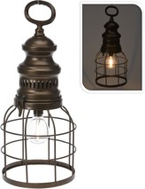 Lucerna závěsná s LED žárovkou ocelová 32 cm