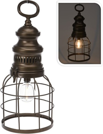 Lucerna závěsná s LED žárovkou ocelová 32 cm