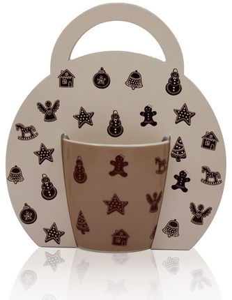 Porcelánový hrnek 300 ml, Perníčky