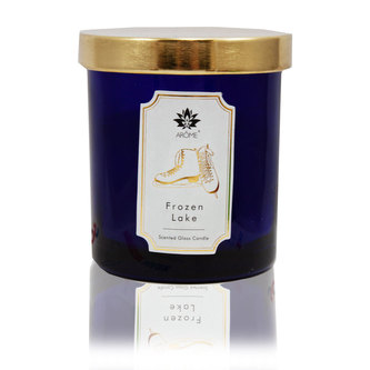 Arôme Svíčka 125 g, v barevném skle, s víčkem, Frozen Lake