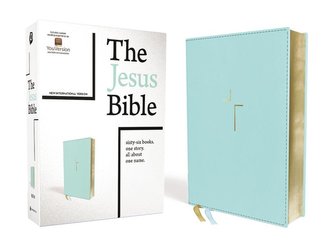 The Jesus Bible, NIV Edition, Leathersoft, Blue, Indexed, Comfort Print