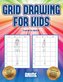 Learnt to sketch (Grid drawing for kids - Anime): This book teaches kids how to draw using grids