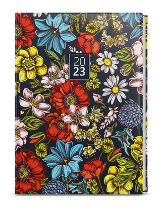 Týdenní diář Oscar Lamino A5 Květinový