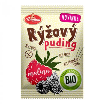 BIO Rýžový pudink - Amylon - malina - 40 g