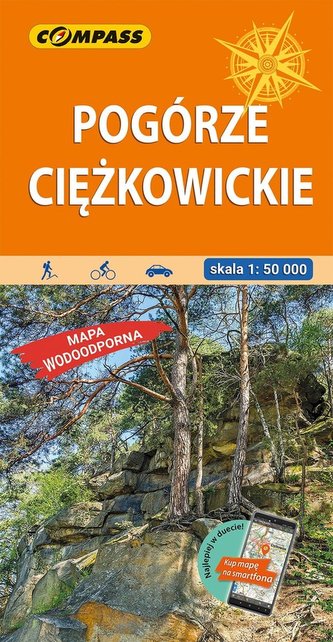 Pogórze Ciężkowickie Mapa laminowana