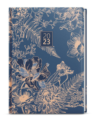 Týdenní diář Oscar Lamino A5 Tmavě modrý