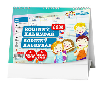 Rodinný kalendář 2023 - stolní kalendář