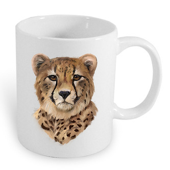 Hrníček s ilustrací geparda